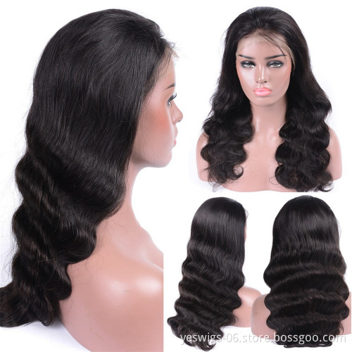 Brazilian Straight Pre Plucked Raw Virgin Cuticle Aligned Human Hair Lace Front Wig With Baby Hair Swiss 360 Lace Frontal Wig